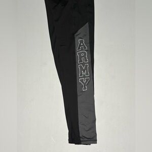 Badger Sport Black and Grey Army Leggings, Small